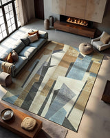 Brown Jigsaw Rug
