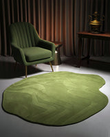 Green Amoeba Rug