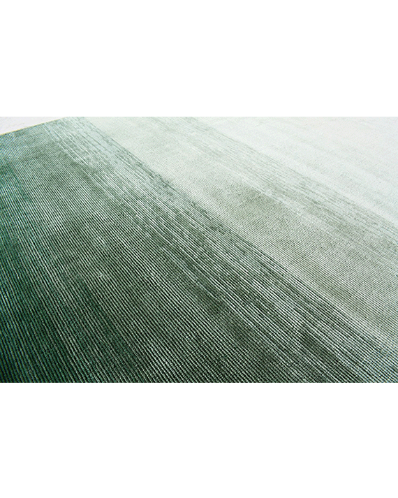 Green Linear Drift Rug