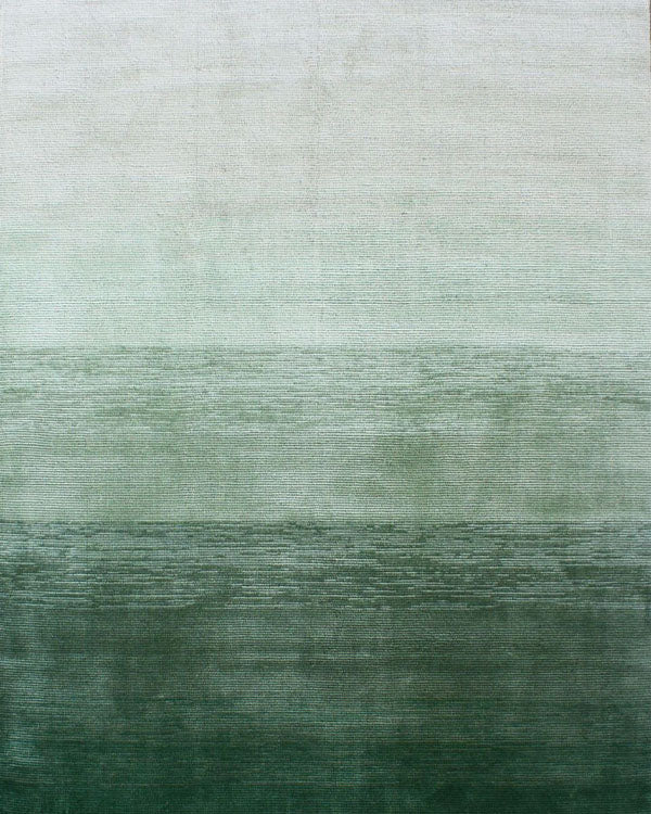 Green Linear Drift Rug
