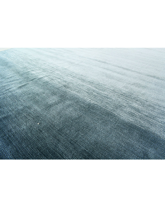 Blue Linear Drift Rug