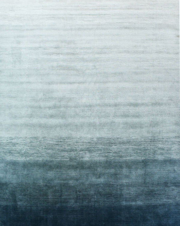 Blue Linear Drift Rug