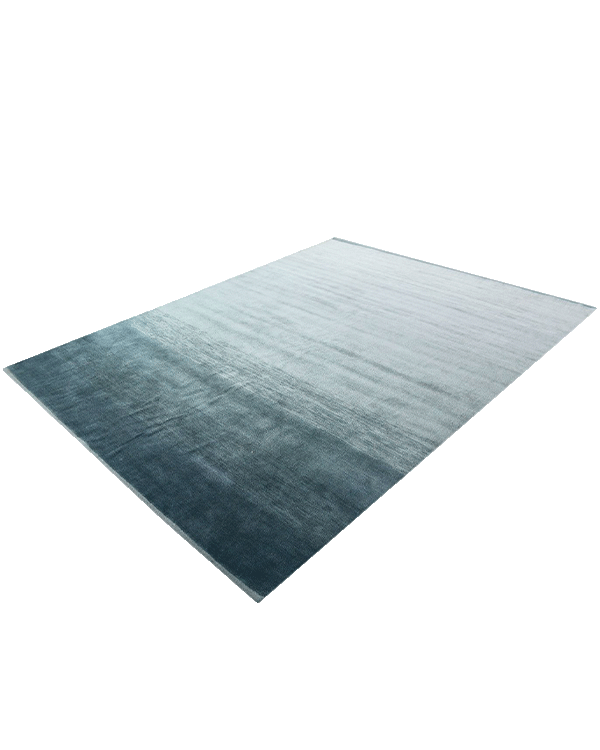 Blue Linear Drift Rug